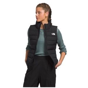 North Face black puffer vest XS